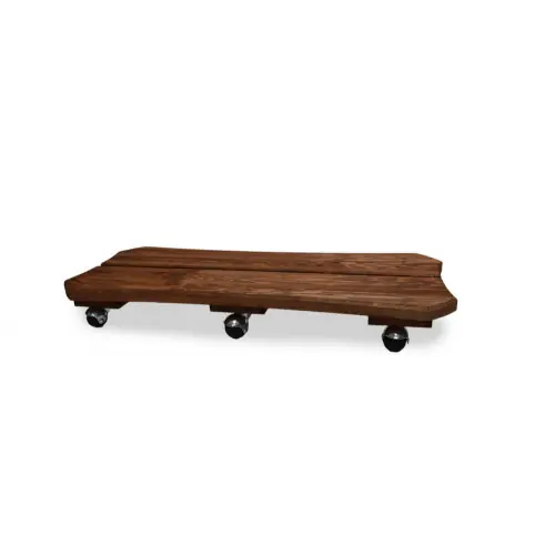 Solde Roule plante Bois spécial bac naturel - 30x70 cm - Bois - Louis Moulin