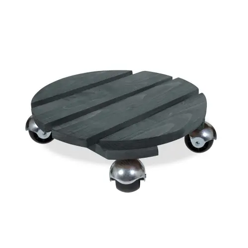 Achat Immédiat Roule-plante en bois rond anthracite « Basics » 30 cm – Louis Moulin