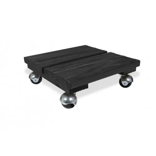 Offre Spéciale Roule-plantes bois carré - 30x30 cm - anthracite - Louis Moulin