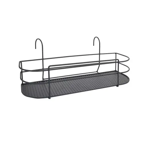 Support de plantes design anthracite 60 x 24,5 – Pf bac 19,5 cm – Acier époxy – Louis Moulin Prix Choc