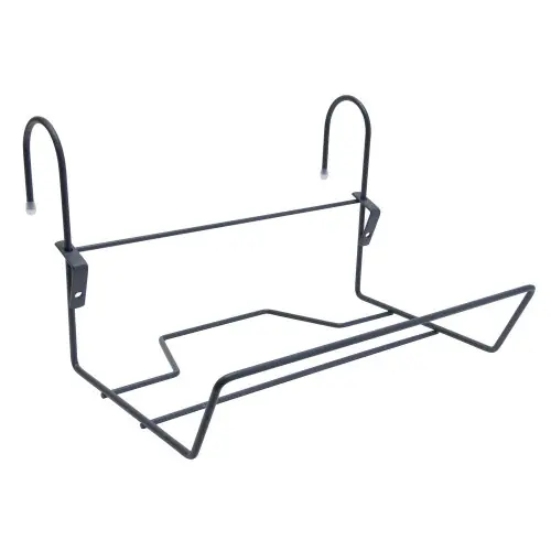Prix Promo Support jardinière crochet fer rond anthracite - 35x18 cm - Acier époxy - Louis Moulin