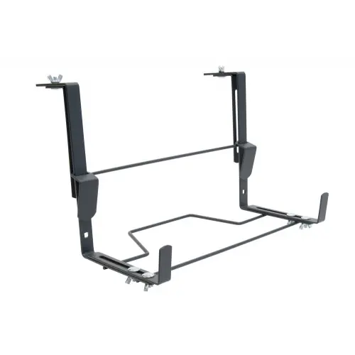 Haute Qualité Support jardinière ergonomique anthracite - 35x16 à 26 cm - Acier époxy - Louis Moulin