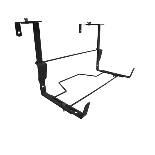 Support jardinière Essentis noir 35 cm – fixation réglable 16 à 26 cm – charge 20 kg – Louis Moulin Paiement Sécurisé
