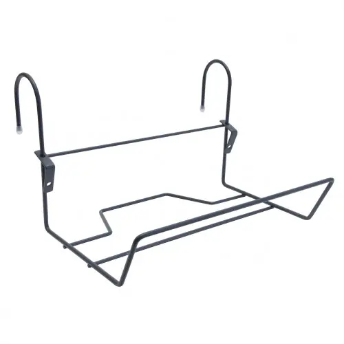 Vente Directe Support jardinière XL anthracite 45 x 18 cm – fil d’acier – charge 20 kg – Louis Moulin