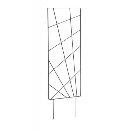 Treillis à piquer mandala anthracite – 30×100 cm – Acier époxy – Louis Moulin Haute Qualité