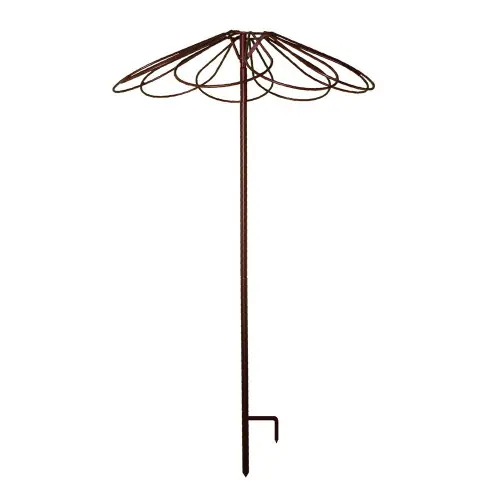 Tuteur parapluie 9 pétales fer vieilli – 100×250 cm – Acier époxy – Louis Moulin Bon Marché