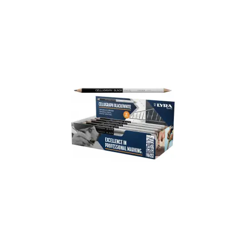 Seulement Aujourd'hui Crayon cellugraph black & white 1 crayon noir et blanc 240 mm - LYRA