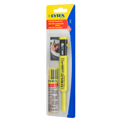 Crayon graphite Lyra Dry + étui 12 mines graphite 2B - LYRA Usine Directe