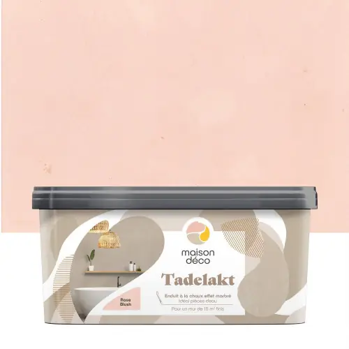 Enduit décoratif Tadelakt MAISON DECO, rose blush, 5l - MAISON DECO Dernier Modèle