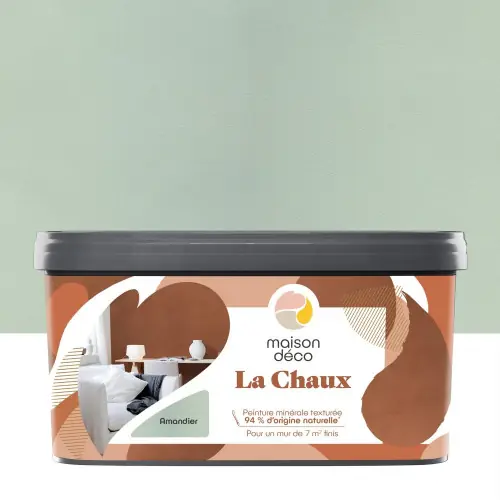 Dernière Chance Peinture a effet, La chaux MAISON DECO, amandier, extramat, 2.5 l – MAISON DECO