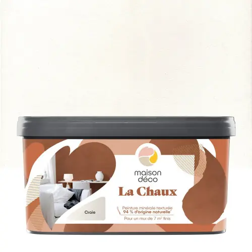 Acheter En Ligne Peinture a effet, La chaux MAISON DECO, craie, extramat, 2.5 l – MAISON DECO