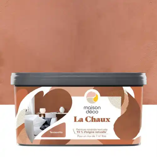 Peinture a effet, La chaux MAISON DECO, terracota, extramat, 2.5 l - MAISON DECO Remise