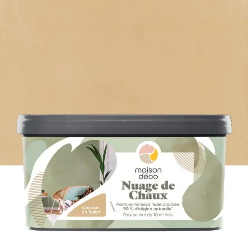 Satisfait Ou Remboursé Peinture a effet, Nuage de chaux MAISON DECO, soleil, extramat, 2 l – MAISON DECO