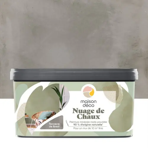 Peinture a effet, Nuage de chaux MAISON DECO, tonnerre brest, extramat, 2 l - MAISON DECO Dernière Chance