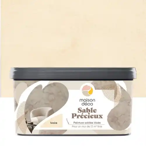 Prix Bas Peinture à effet, Sable precieux MAISON DECO, ivoire, sablé, 2l – MAISON DECO