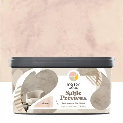 Peinture à effet, Sable precieux MAISON DECO, opale, sablé, 2l – MAISON DECO Bon Marché