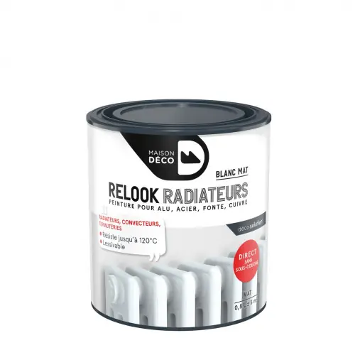 Peinture Relook radiateurs MAISON DECO blanc mat 0.5 l – MAISON DECO Réduction