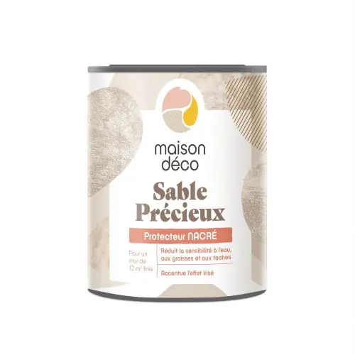 Protecteur Sable precieux, MAISON DECO, protecteur nacré satiné, 0.75l – MAISON DECO Affaire À Saisir