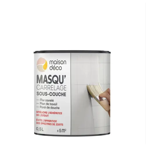Achat Immédiat Sous-couche Masqu‘carrelage, MAISON DECO, incolore, 0.5 litre – MAISON DECO