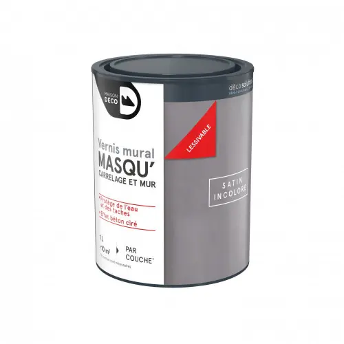 Prix Bas Vernis, Masqu‘carrelage MAISON DECO, transparent, 1 l - MAISON DECO