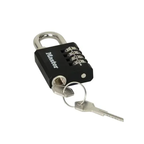 Cadenas à combinaison / à clé MASTER LOCK zinc, l.40 mm - MASTER LOCK Vente Directe