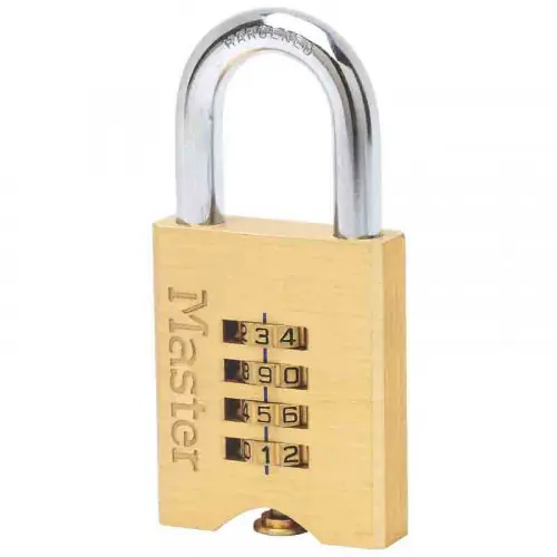 Cadenas laiton massif haute sécurité à combinaison 50 mm - MASTER LOCK Meilleure Vente