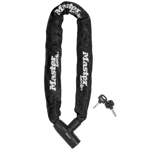 Prix Réduit Chaîne antivol vélo, MASTER LOCK, L.0.9 m x diam.8 mm - MASTER LOCK