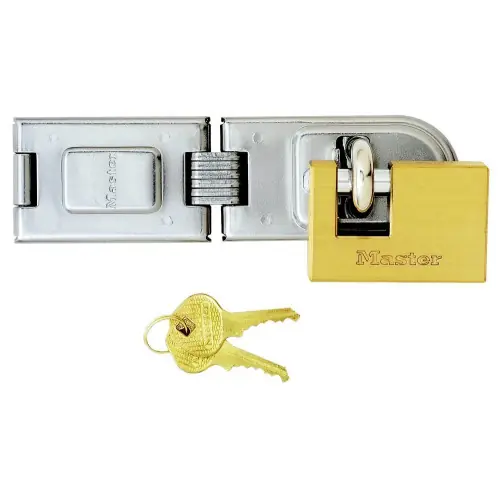 Satisfait Ou Remboursé Porte-cadenas avec cadenas en acier cémenté, MASTER LOCK, 160 mm - MASTER LOCK