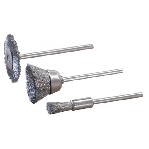 3 brossettes acier (roue, cuvette et pinceau) – MAXICRAFT Meilleure Vente