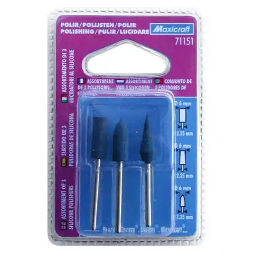 Meilleur Choix 3 polissoirs silicone haute qualité Ø 6 mm – MAXICRAFT