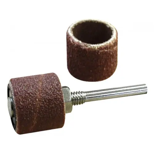 6 tambours abrasifs Ø 15 mm + support – MAXICRAFT Prix Réduit