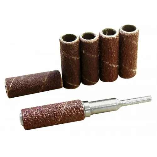 6 tambours abrasifs Ø 9 mm + support – MAXICRAFT Bon Plan