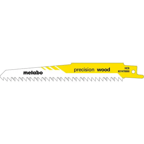 100 lames de scie sabre « precision wood » HCS – 150 x 1,25 mm – Metabo Prix Cassé