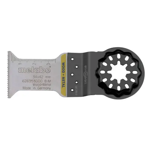 5 lames de scie plongeante, bois/métal en BiM 34 mm, Starlock – Metabo Réduction