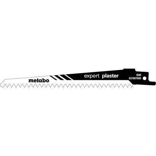 5 lames de scie sabre « expert plaster » BiM – 150 x 1,25 mm – Metabo Offre Exclusive