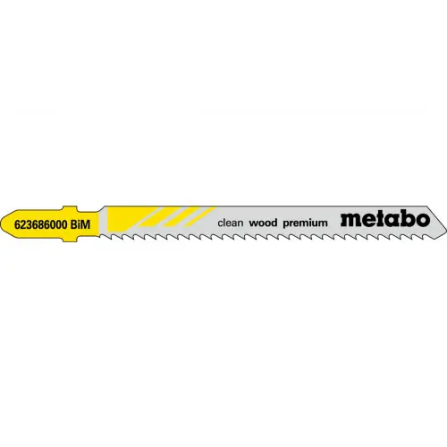 Haute Qualité 5 Lames scie sauteuse 74/2,5 mm BiM pour scie sauteuse - Metabo