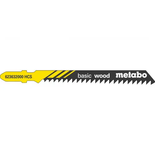 Achetez Aujourd'hui 5 Lames scie sauteuse HCS 74 mm/ 3,0 pour scie sauteuse - Metabo