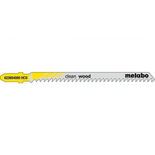 5 Lames scie sauteuse HCS 91mm/ 3,0 pour scie sauteuse - Metabo Petit Prix