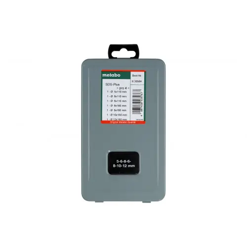 Quantité Limitée Assortiment de forets SDS (7 forets)coffret métallique pour marteau - Metabo