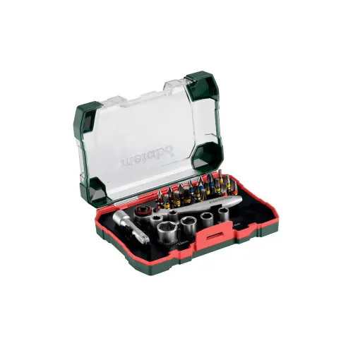 Coffret d‘embouts et de cliquets SP – 26 pièces – Metabo Jusqu&rsquo;à Épuisement Des Stocks