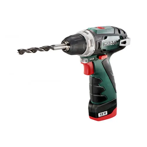 Meilleur Prix Coffret Perceuse visseuse 12 V sans fil PowerMaxx BS Basic 2 x 2,0 Ah Li-Power, LC12 - Metabo