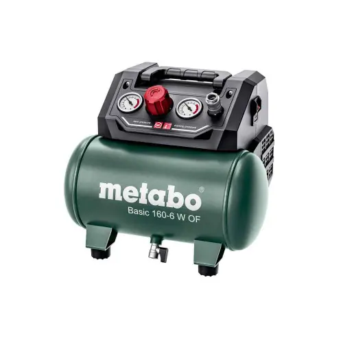 Expédié Aujourd'hui Compresseur Basic 160-6 W OF - Moteur sec - débit effectif 55 l/min - Metabo