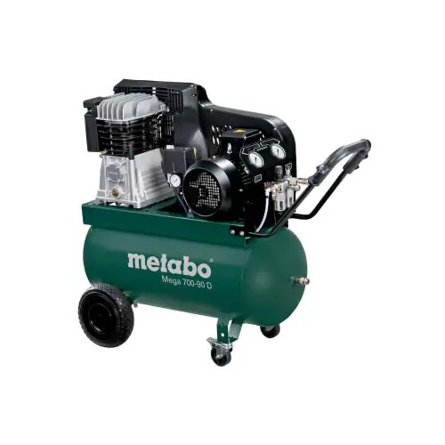 Compresseur Mega 700-90 D - débit effectif 450 l/min - Metabo Authentique