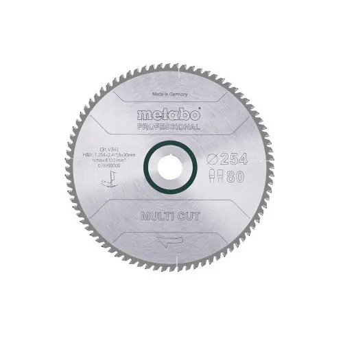 Nouveauté Lame de scie circ. Pro "Multi Cut" HW/CT 254x30,80FZ/TZ 5° - Metabo