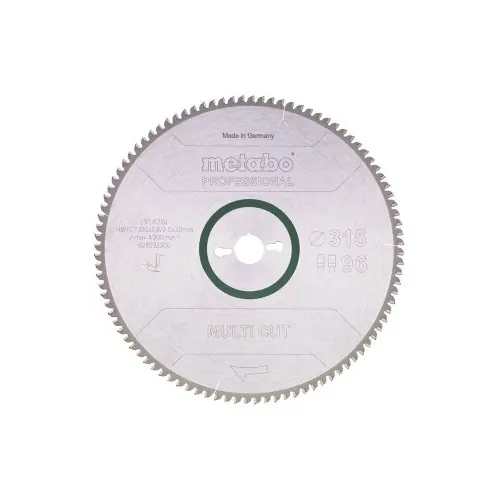 Meilleur Choix Lame de scie circ. Pro "Multi Cut" HW/CT 315x30, 96FZ/TZ -5° - Metabo