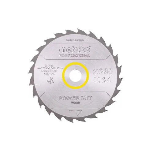 Réduction Lame de scie circ. Pro "Power Cut Wood" HW/CT 230x30, 24 WZ 20° - Metabo