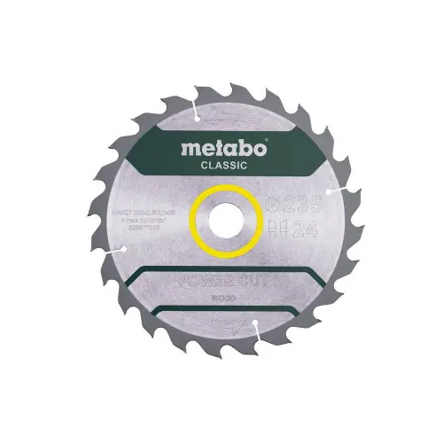 Lame de scie « power cut wood - classic » 235x30 Z24 WZ 18° - Metabo Marque