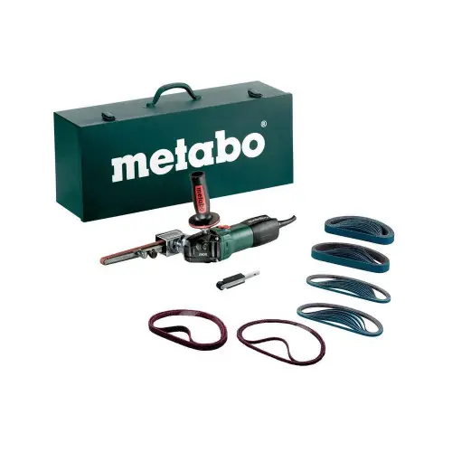 Achetez Aujourd&rsquo;hui Lime à bande Inox BFE 9-20 – 950W – Coffret avec set d‘accessoires – Metabo