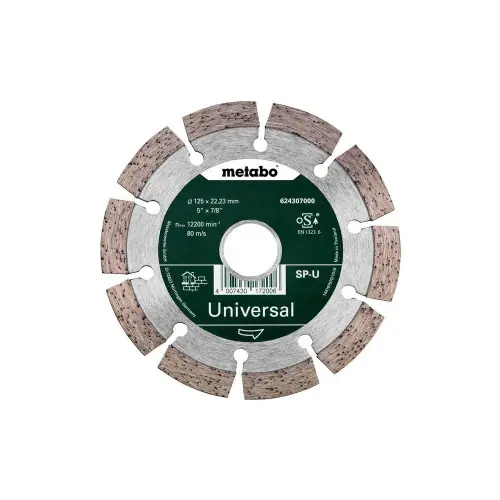 Commander Vite Meule de tronçonnage diamantée – SP – U – 125 x 22,23 mm – Metabo