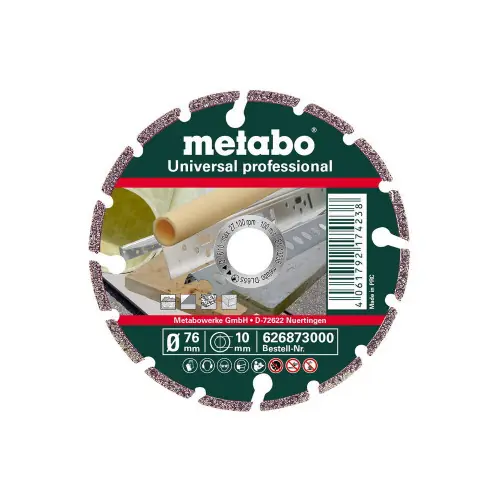 Meule de tronçonnage diamantée – UP Universal professional – Ø76 x 10 mm – Metabo Vente Flash